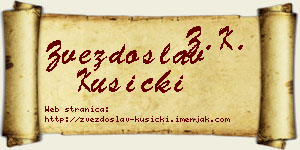 Zvezdoslav Kusicki vizit kartica